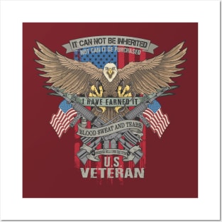 American eagle veteran emblem Posters and Art